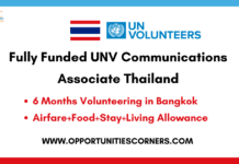 UNV Communications Associate 2026 Thailand