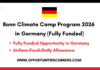 Bonn Climate Camp Program 2026 in Germany (Fully Funded) Bonn Climate Camp Program 2026