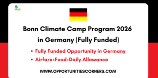 Bonn Climate Camp Program 2026 in Germany (Fully Funded) Bonn Climate Camp Program 2026