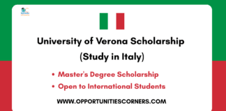 University of Verona Scholarship 2026