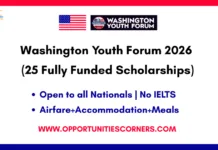 Washington Youth Forum 2026 (25 Fully Funded Seats) Washington Youth Forum 2026