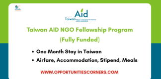 Taiwan AID 2026 NGO Fellowship Program