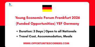 Young Economic Forum Frankfurt 2026 (Funded Opportunities) Young Economic Forum Frankfurt 2026