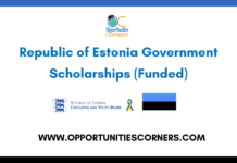 Republic of Estonia Government Scholarships