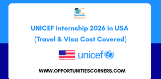 UNICEF Internship 2026 in USA (Travel & Visa Cost Covered) UNICEF Internship 2026 in USA