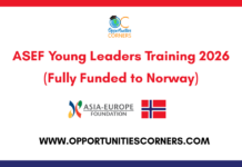 ASEF Young Leaders Training 2026 (Fully Funded to Norway) ASEF Young Leaders Training 2026