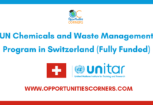 UN Chemicals and Waste Management Program 2026 in Switzerland (Fully Funded)