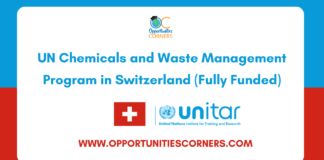 UN Chemicals and Waste Management Program 2026 in Switzerland (Fully Funded)