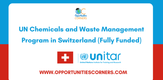 UN Chemicals and Waste Management Program 2026 in Switzerland (Fully Funded)