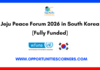 Jeju Peace Forum 2026 in South Korea