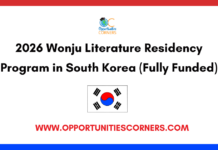 2026 Wonju Literature Residency Program