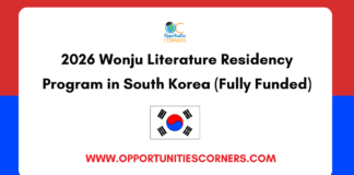 2026 Wonju Literature Residency Program