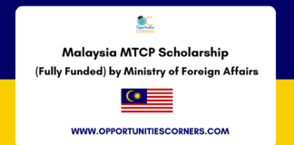Malaysia MTCP Scholarship 2026/27