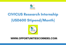 CIVICUS Research Internship 2026