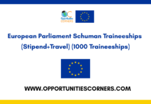 European Parliament Schuman Traineeships 2026
