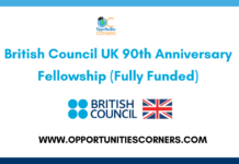 British Council UK 90th Anniversary Fellowship 2027
