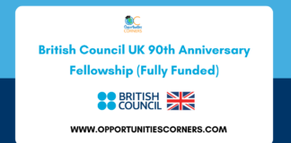 British Council UK 90th Anniversary Fellowship 2027