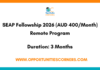 SEAP Fellowship 2026 (AUD 400/Month) Remote Program SEAP Fellowship 2026