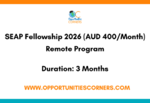 SEAP Fellowship 2026