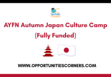 AYFN Autumn Japan Culture Camp 2026 (Fully Funded) AYFN Autumn Japan Culture Camp 2026