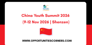 China Youth Summit 2026 (9-12 Nov 2026 | Shenzen) China Youth Summit 2026