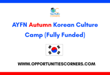 AYFN Autumn Korean Culture Camp 2026 (Fully Funded) AYFN Autumn Korean Culture Camp 2026