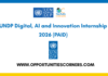 UNDP Digital, AI and Innovation Internship 2026 (PAID) UNDP Digital, AI and Innovation Internship 2026