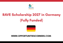 RAVE Scholarship 2027 in Germany (Fully Funded) RAVE Scholarship 2027 in Germany