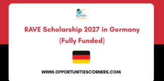 RAVE Scholarship 2027 in Germany (Fully Funded) RAVE Scholarship 2027 in Germany