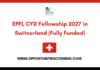 EPFL CYD Fellowship 2027 in Switzerland
