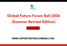 Global Future Forum Bali 2026 (Summer Retreat Edition) Global Future Forum Bali 2026