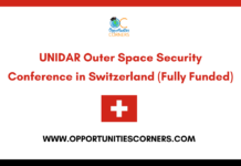 UNIDAR Outer Space Security Conference 2026 in Switzerland (Fully Funded) UNIDAR Outer Space Security Conference 2026