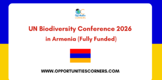 UN Biodiversity Conference 2026 in Armenia (Fully Funded) UN Biodiversity Conference 2026 in Armenia (Fully Funded)