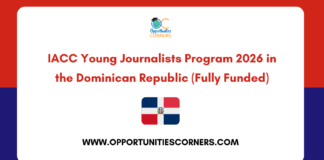 IACC Young Journalists Program 2026 in the Dominican Republic