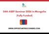24th ASEF Seminar 2026 in Mongolia (Fully Funded)