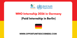 WHO Internship 2026 in Germany