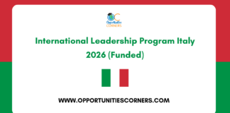 International Leadership Program Italy 2026 (Funded) International Leadership Program Italy 2026