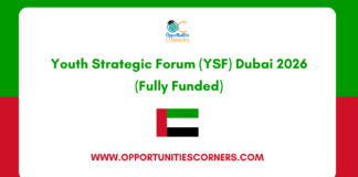 Youth Strategic Forum (YSF) Dubai 2026 (Fully Funded) Youth Strategic Forum (YSF) Dubai 2026
