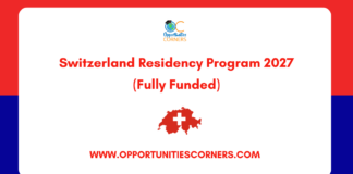 Switzerland Residency Program 2027