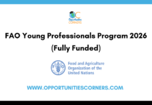 FAO Young Professionals Program 2026 (Fully Funded) FAO Young Professionals Program 2026