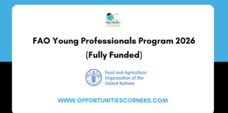 FAO Young Professionals Program 2026