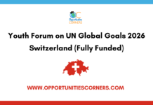 Youth Forum on UN Global Goals 2026 Switzerland (Fully Funded) Youth Forum on UN Global Goals 2026 Switzerland