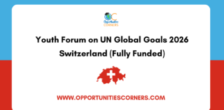 Youth Forum on UN Global Goals 2026 Switzerland (Fully Funded) Youth Forum on UN Global Goals 2026 Switzerland