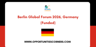 Berlin Global Forum 2026, Germany (Funded) Berlin Global Forum 2026
