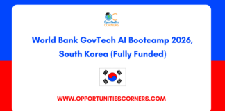 World Bank GovTech AI Bootcamp 2026, South Korea (Fully Funded) World Bank GovTech AI Bootcamp 2026