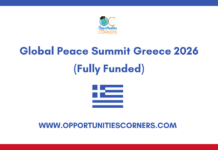 Global Peace Summit Greece 2026 (Fully Funded) Global Peace Summit Greece 2026
