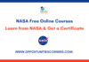 NASA Free Online Courses 2026