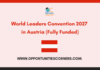 World Leaders Convention 2027 in Austria