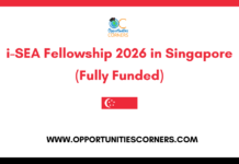 i-SEA Fellowship 2026 in Singapore (Fully Funded) i-SEA Fellowship 2026 in Singapore