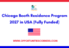 Chicago Booth Residence Program 2027
